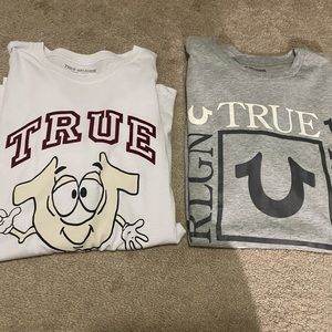 2 TRUE RELIGION SIZE MEDIUM IN MEN TSHIRTS
